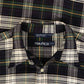 MEN'S VINTAGE NAUTICA CHECKED LONG SLEEVE SHIRT - X-LARGE