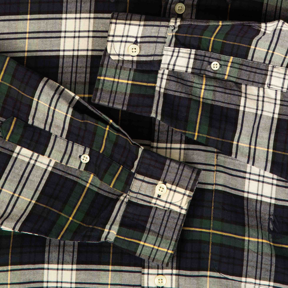 MEN'S VINTAGE NAUTICA CHECKED LONG SLEEVE SHIRT - X-LARGE