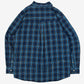 MEN'S VINTAGE CHAPS CHECKED COTTON SHIRT - X-LARGE
