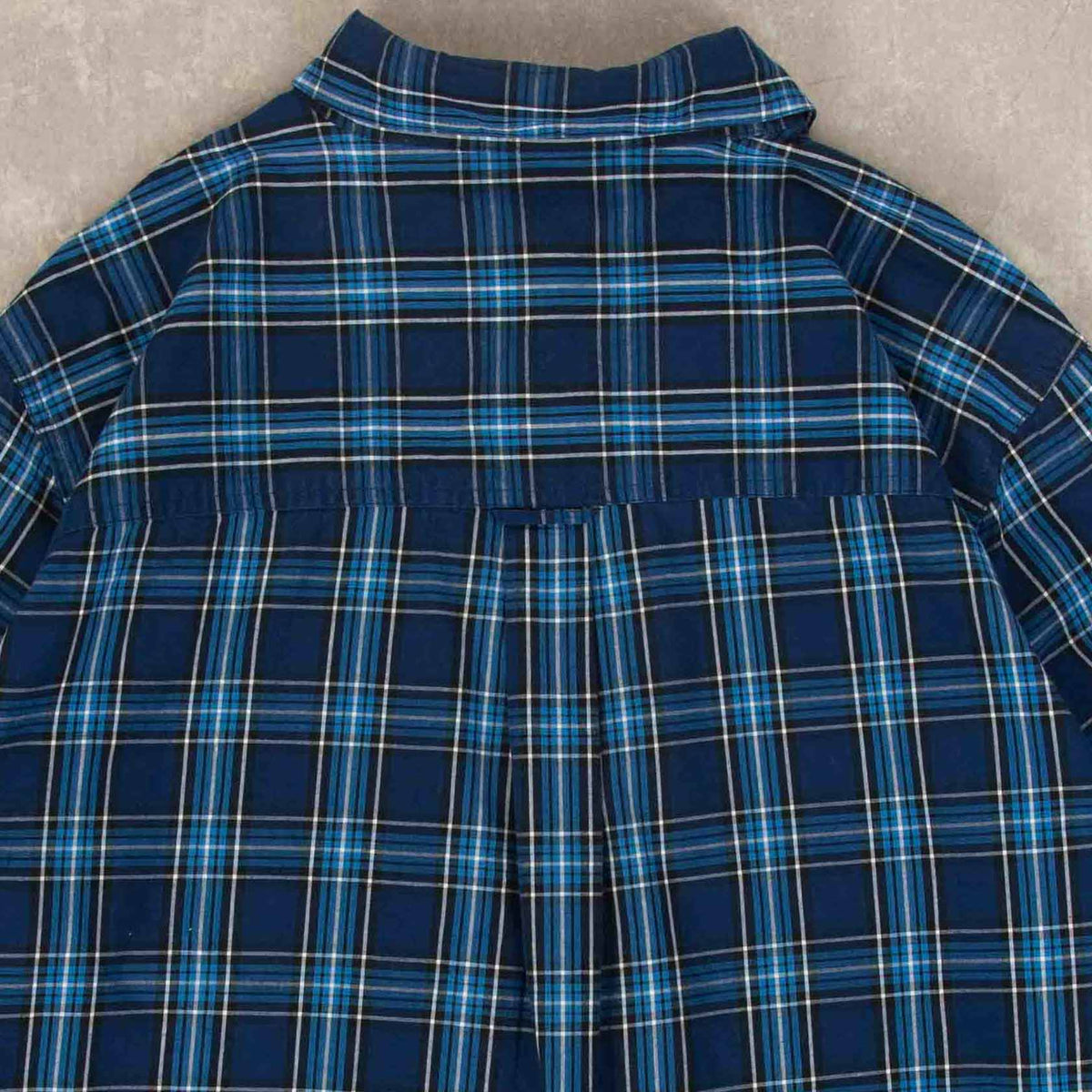 MEN'S VINTAGE CHAPS CHECKED COTTON SHIRT - X-LARGE
