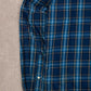 MEN'S VINTAGE CHAPS CHECKED COTTON SHIRT - X-LARGE