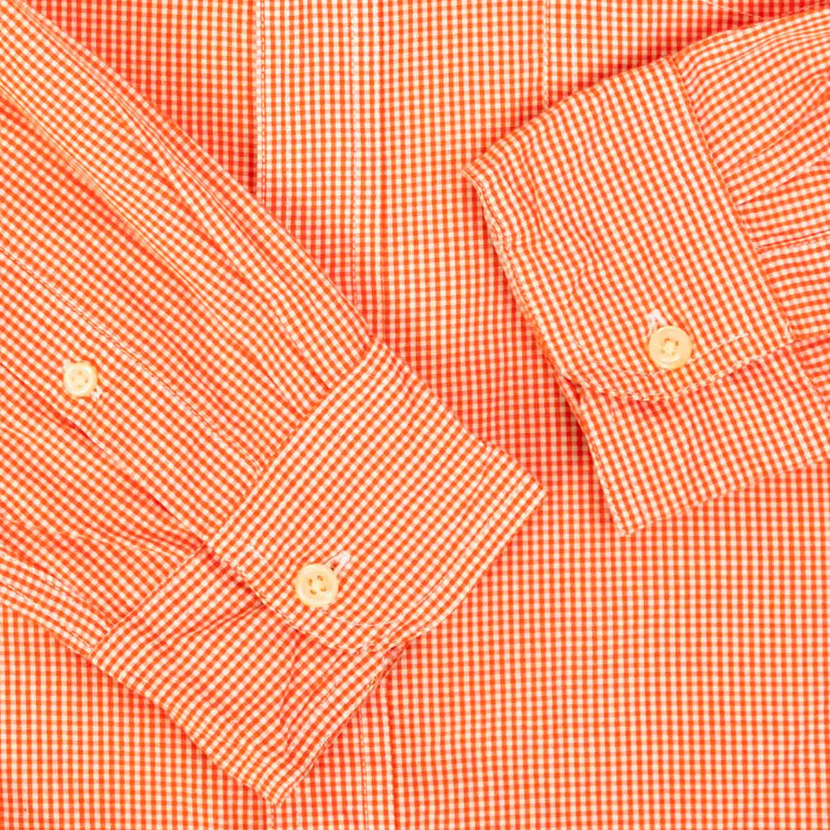 MEN'S VINTAGE CHAPS CHECKED COTTON SHIRT - LARGE