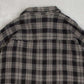 MEN'S VINTAGE 1990S WOOL STYLE CHECKED FLANNEL SHIRT - LARGE