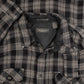 MEN'S VINTAGE 1990S WOOL STYLE CHECKED FLANNEL SHIRT - LARGE
