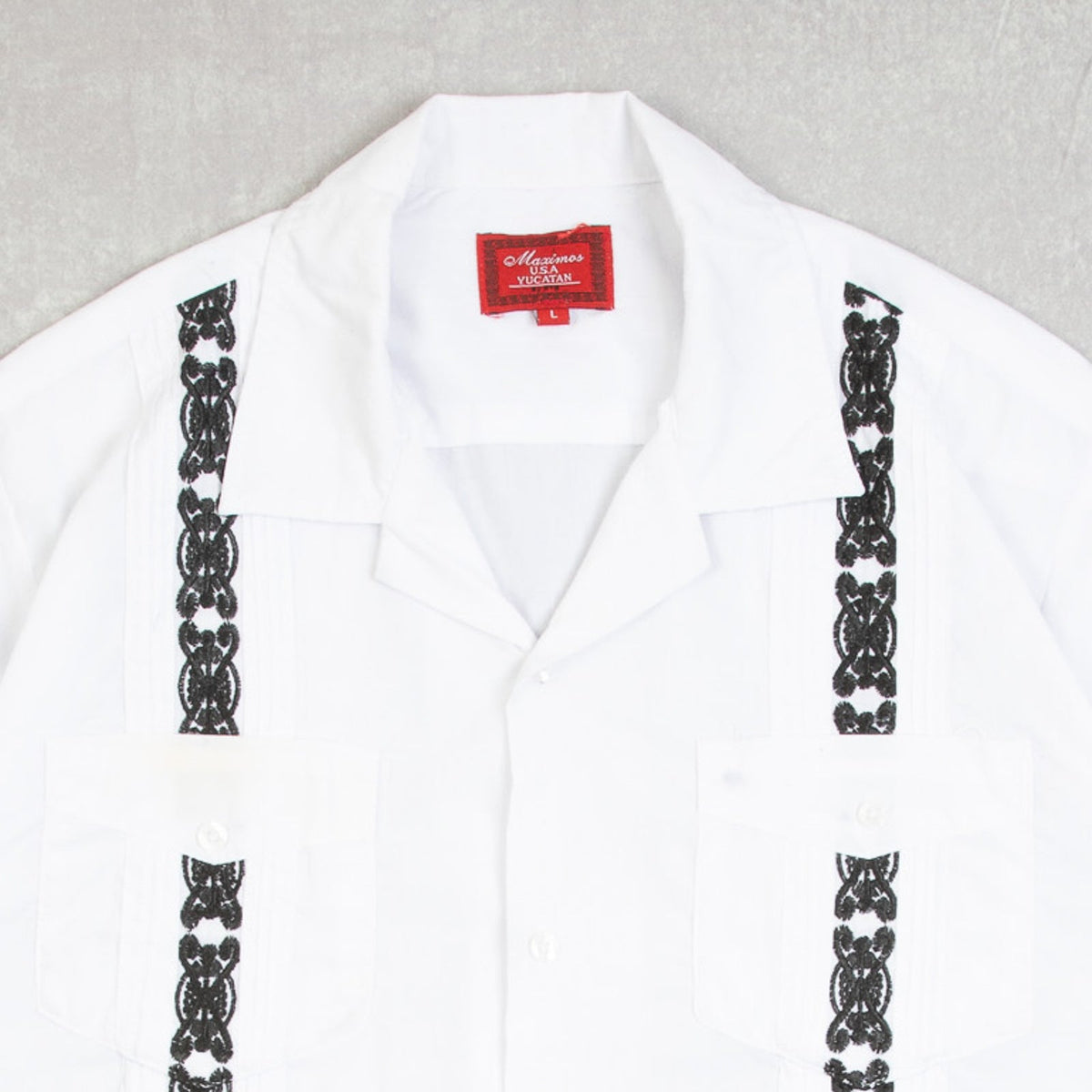 MEN'S VINTAGE 1990S CUBAN GUAYABERA SHIRT - LARGE