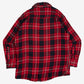 MEN'S VINTAGE 1990S WOOL STYLE CHECKED FLANNEL SHIRT - LARGE