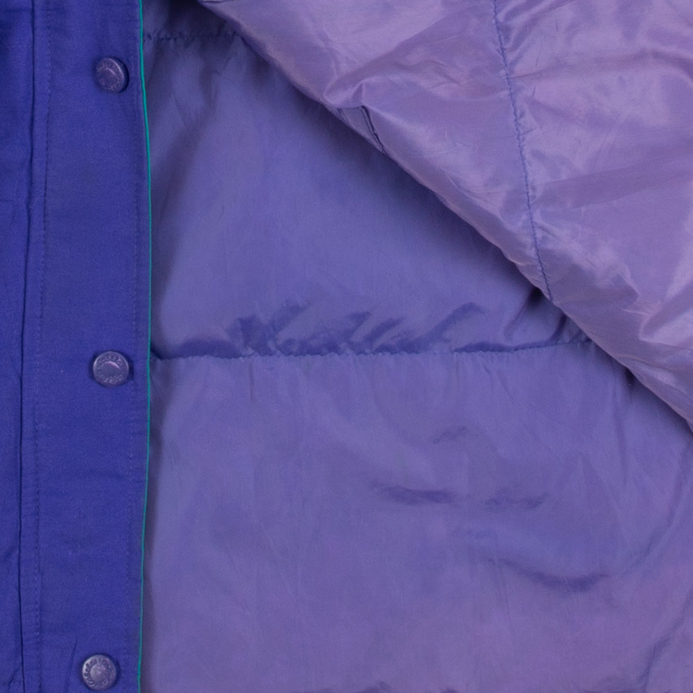 WOMEN'S VINTAGE PADDED FULL ZIP HOODED JACKET - LARGE