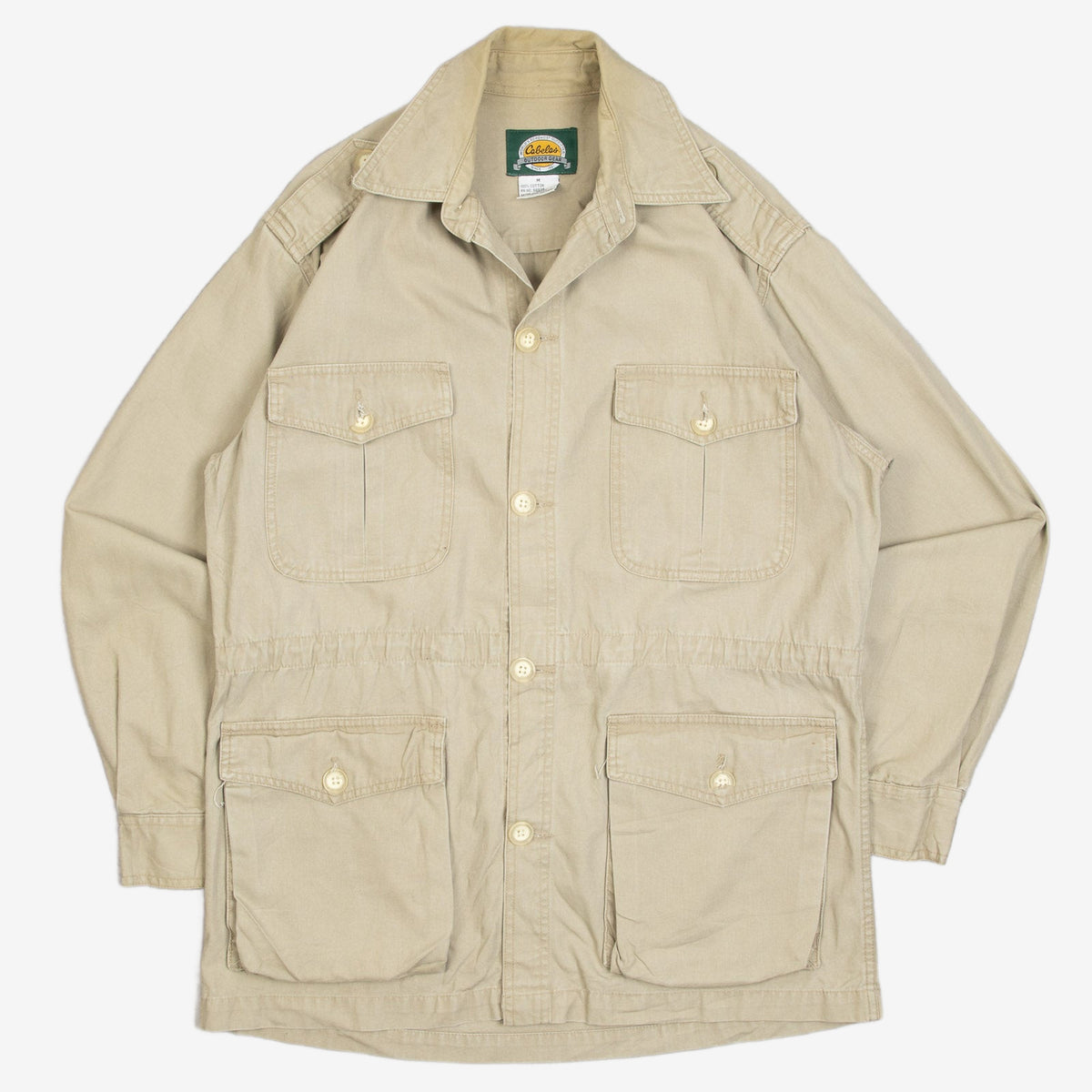 MEN'S VINTAGE 1990S UTILITY MILITARY JACKET - MEDIUM