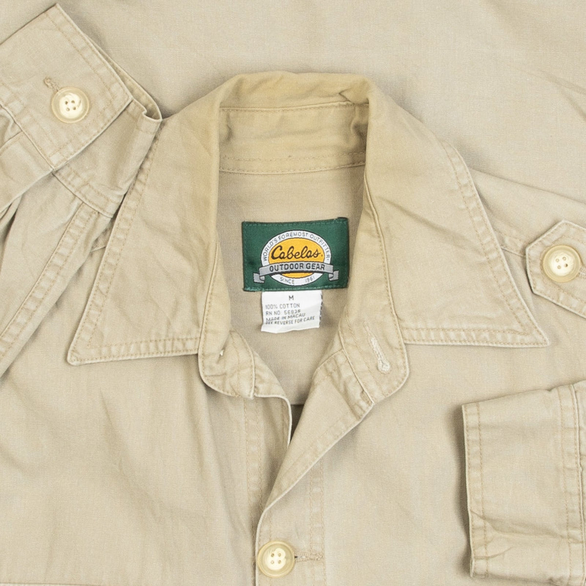 MEN'S VINTAGE 1990S UTILITY MILITARY JACKET - MEDIUM