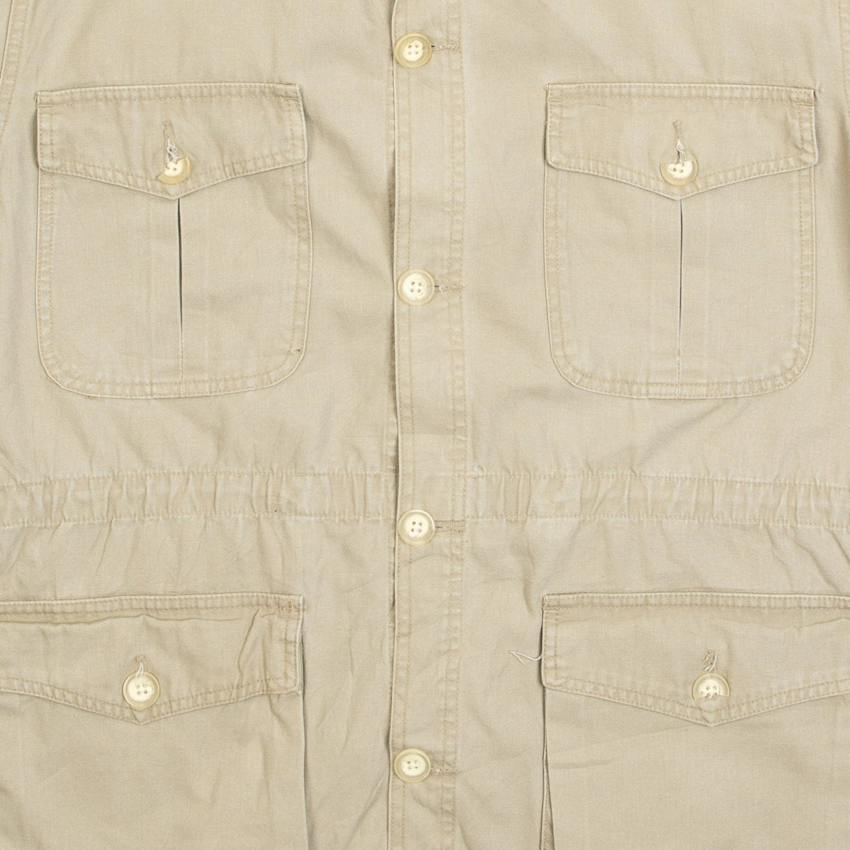 MEN'S VINTAGE 1990S UTILITY MILITARY JACKET - MEDIUM