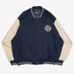 MEN'S VINTAGE 1990S CWA VARSITY BOMBER JACKET - X-LARGE
