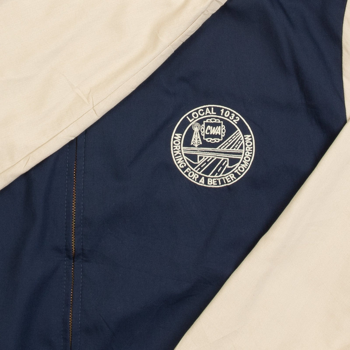 MEN'S VINTAGE 1990S CWA VARSITY BOMBER JACKET - X-LARGE