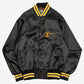 MEN'S VINTAGE 1990S GRAGG CRANE SATIN BOMBER JACKET - MEDIUM