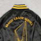 MEN'S VINTAGE 1990S GRAGG CRANE SATIN BOMBER JACKET - MEDIUM