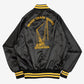 MEN'S VINTAGE 1990S GRAGG CRANE SATIN BOMBER JACKET - MEDIUM