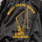 MEN'S VINTAGE 1990S GRAGG CRANE SATIN BOMBER JACKET - MEDIUM
