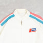 MEN'S VINTAGE 1980S PIPER STRIPED WORKWEAR JACKET - LARGE