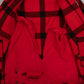 MEN'S VINTAGE 1980S CHECKED FULL ZIP HOODED JACKET - MEDIUM
