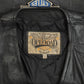 MEN'S VINTAGE 1990S LEATHER VEST JACKET - SMALL