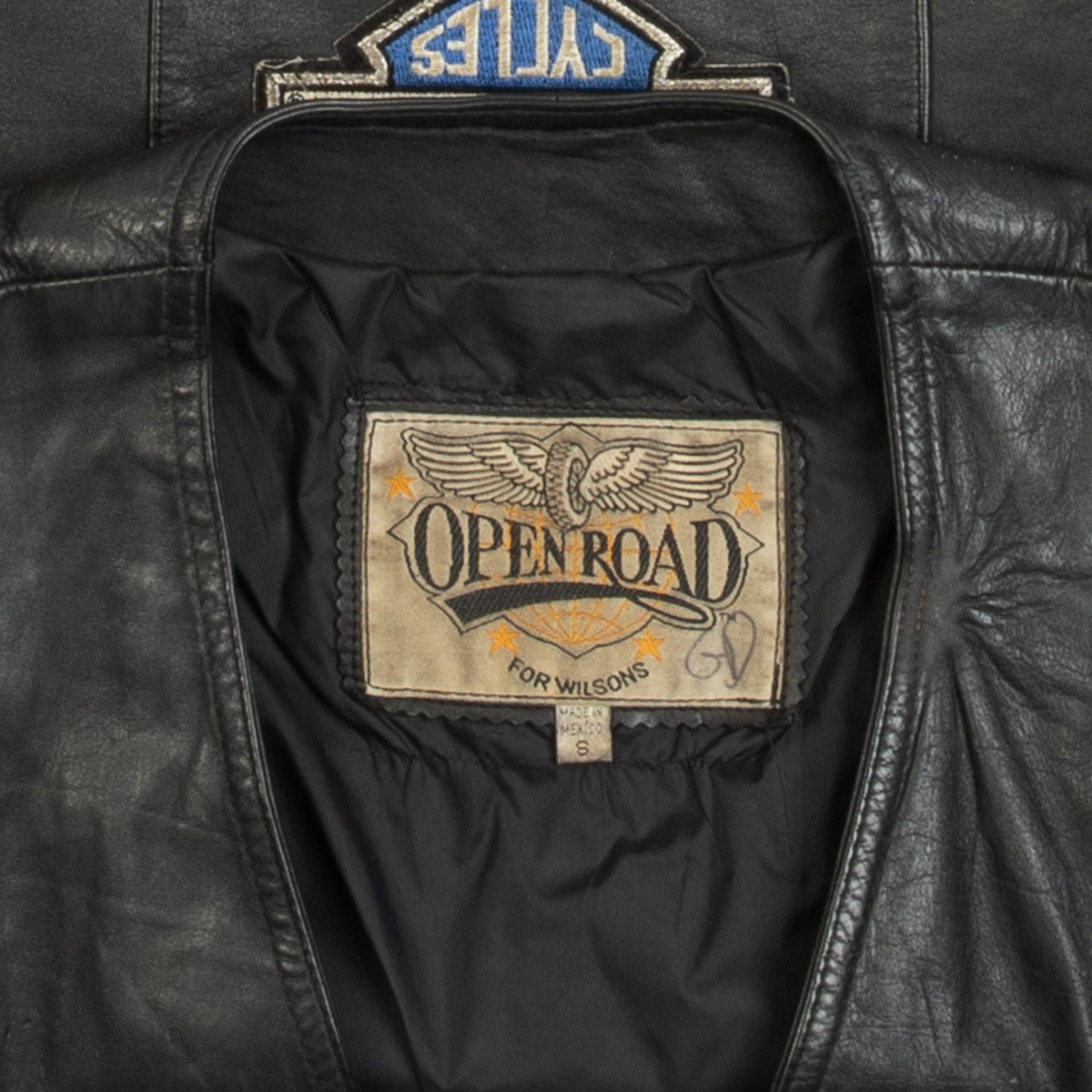 MEN'S VINTAGE 1990S LEATHER VEST JACKET - SMALL