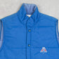 MEN'S VINTAGE 1980S AUTO PARTS PADDED GILET JACKET - MEDIUM