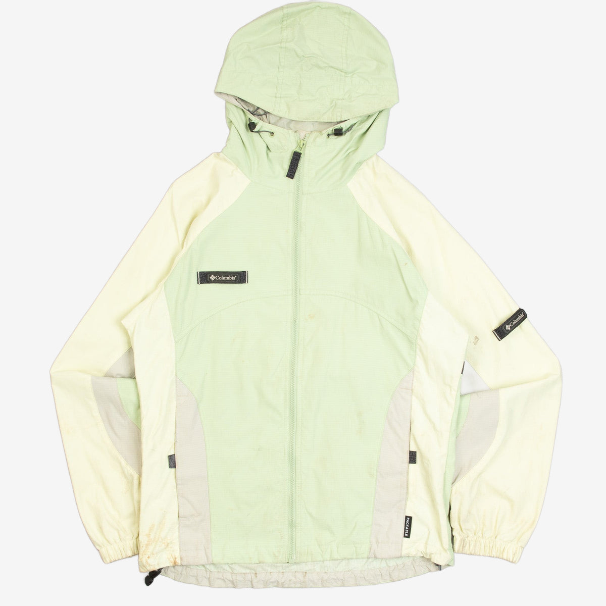 WOMEN'S VINTAGE 1990S COLUMBIA HOODED FULL ZIP JACKET - MEDIUM