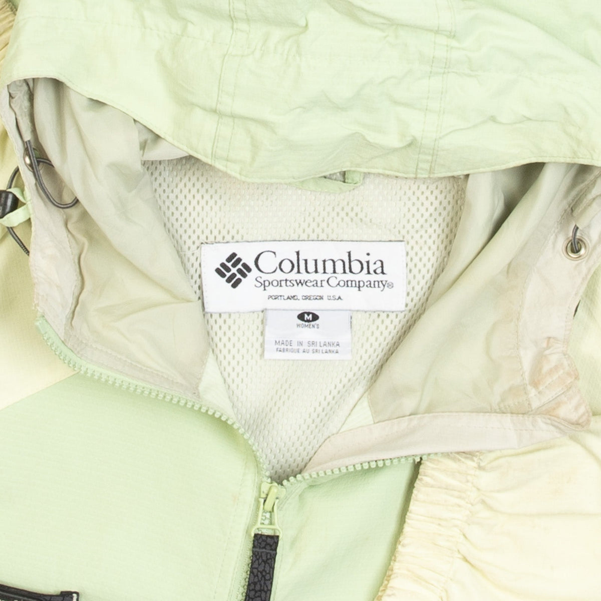 WOMEN'S VINTAGE 1990S COLUMBIA HOODED FULL ZIP JACKET - MEDIUM