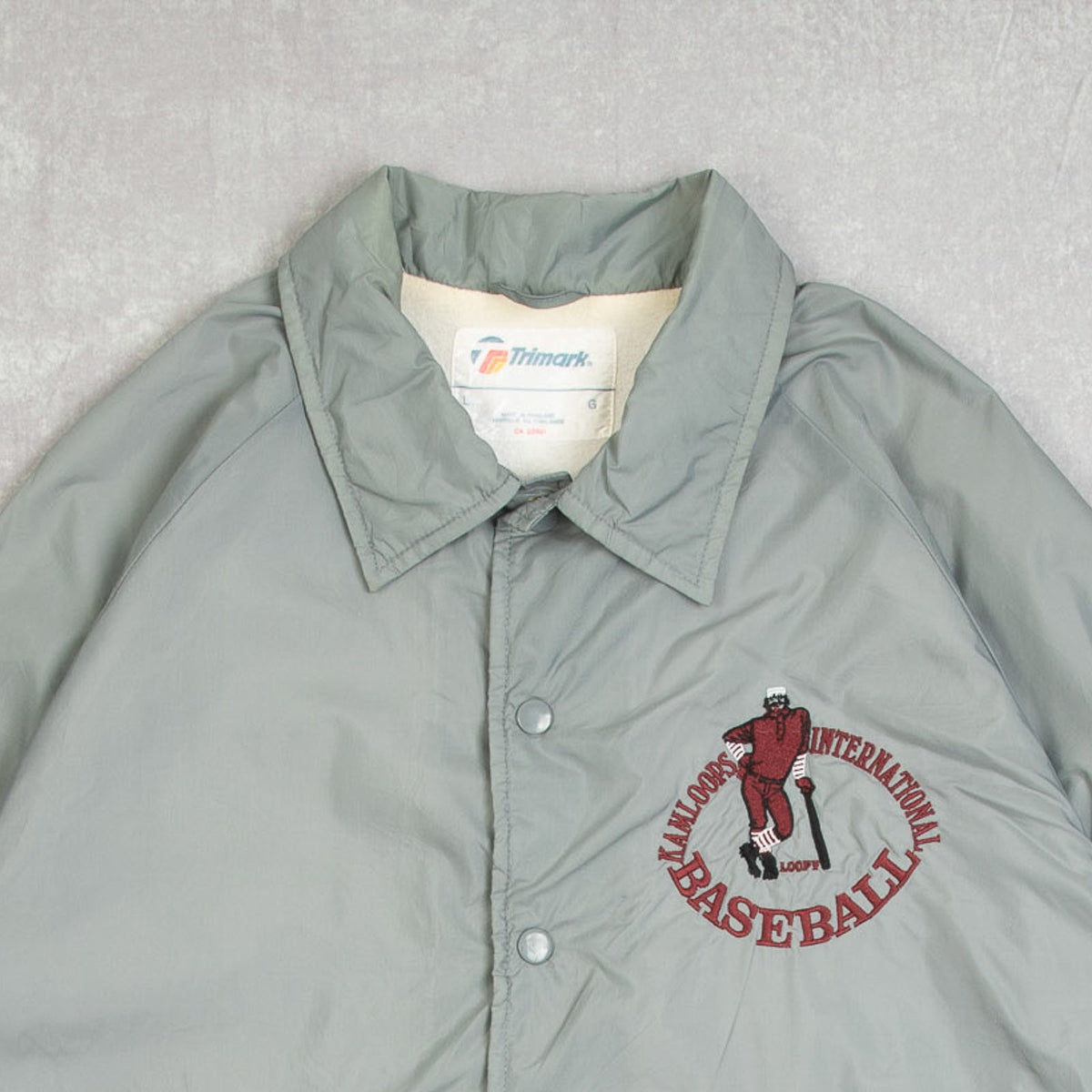 MEN'S VINTAGE 1990S KAMLOOPS BASEBALL COACH JACKET - LARGE