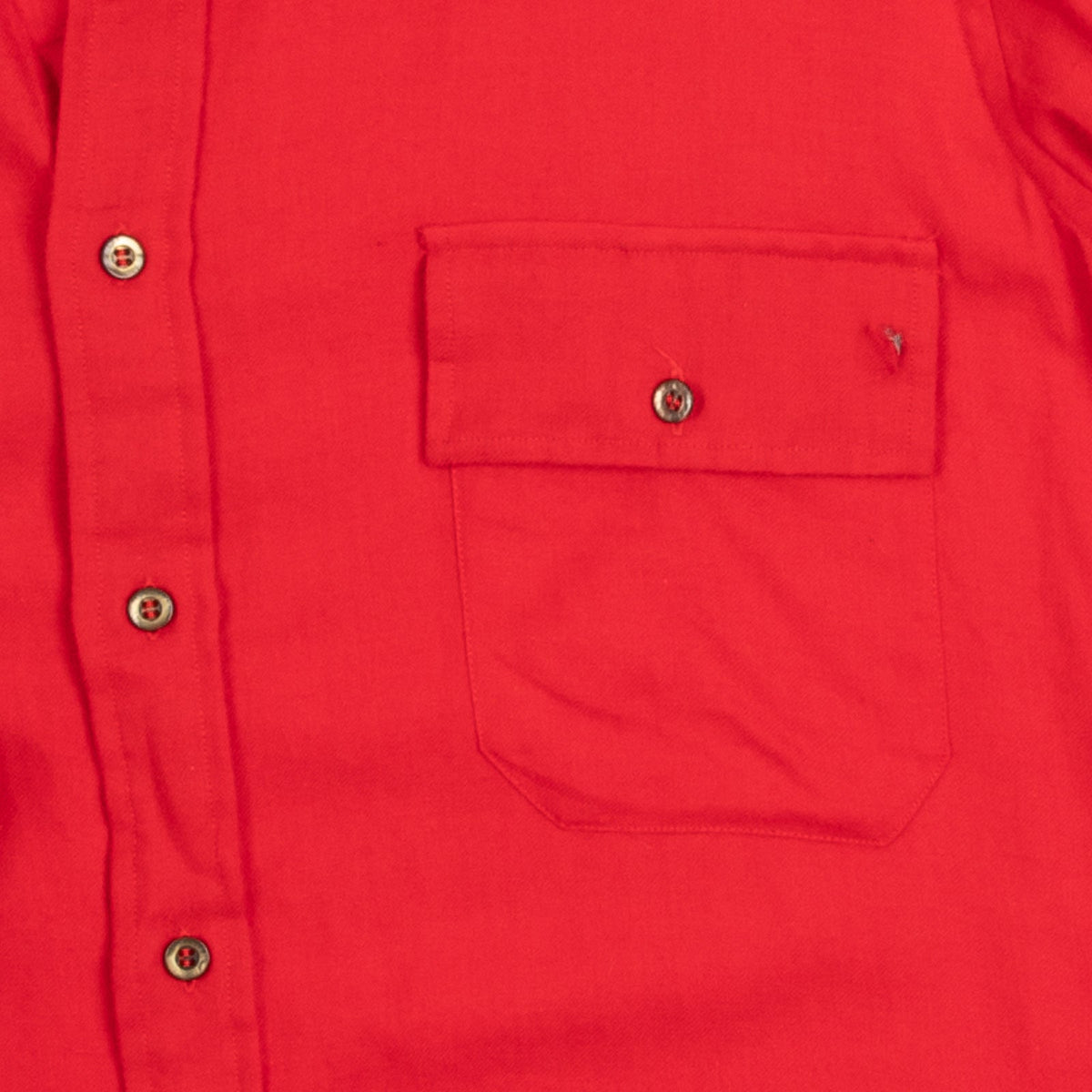 MEN'S VINTAGE 1980S WOOL LONG SLEEVE SHIRT - LARGE