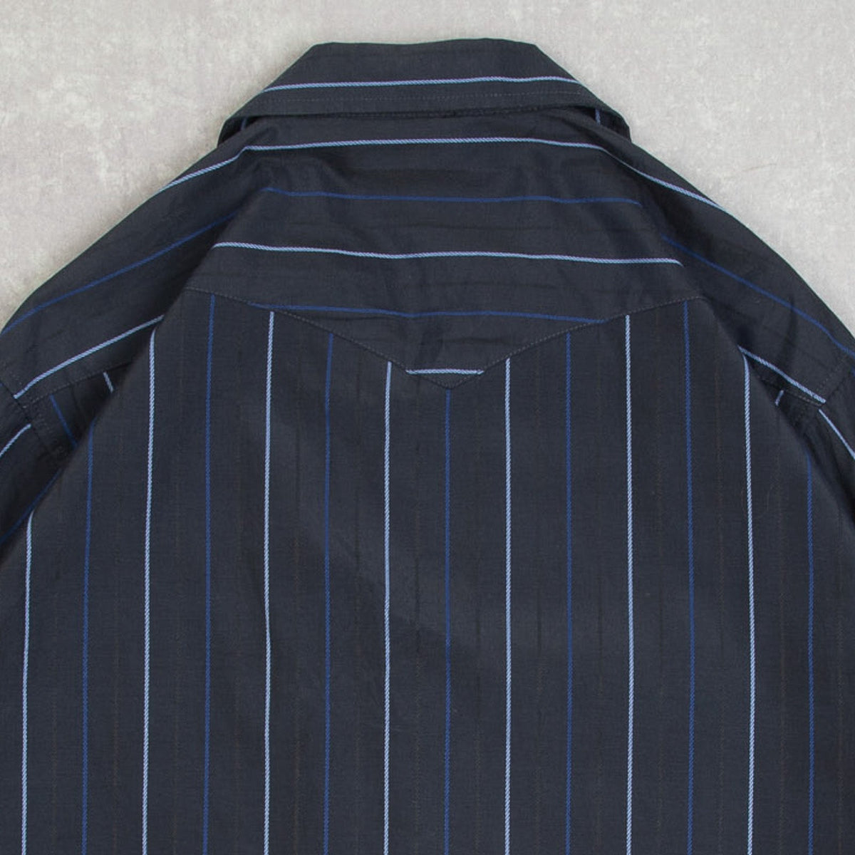 MEN'S VINTAGE 1990S STRIPED WESTERN SHIRT - MEDIUM