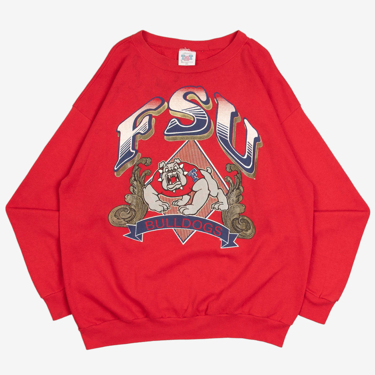 MEN'S VINTAGE 1990S PSU BULLDOGS SWEATSHIRT - XX-LARGE