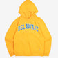 MEN'S VINTAGE RUSSELL ATHLETIC DELAWARE HOODED SWEATSHIRT - SMALL