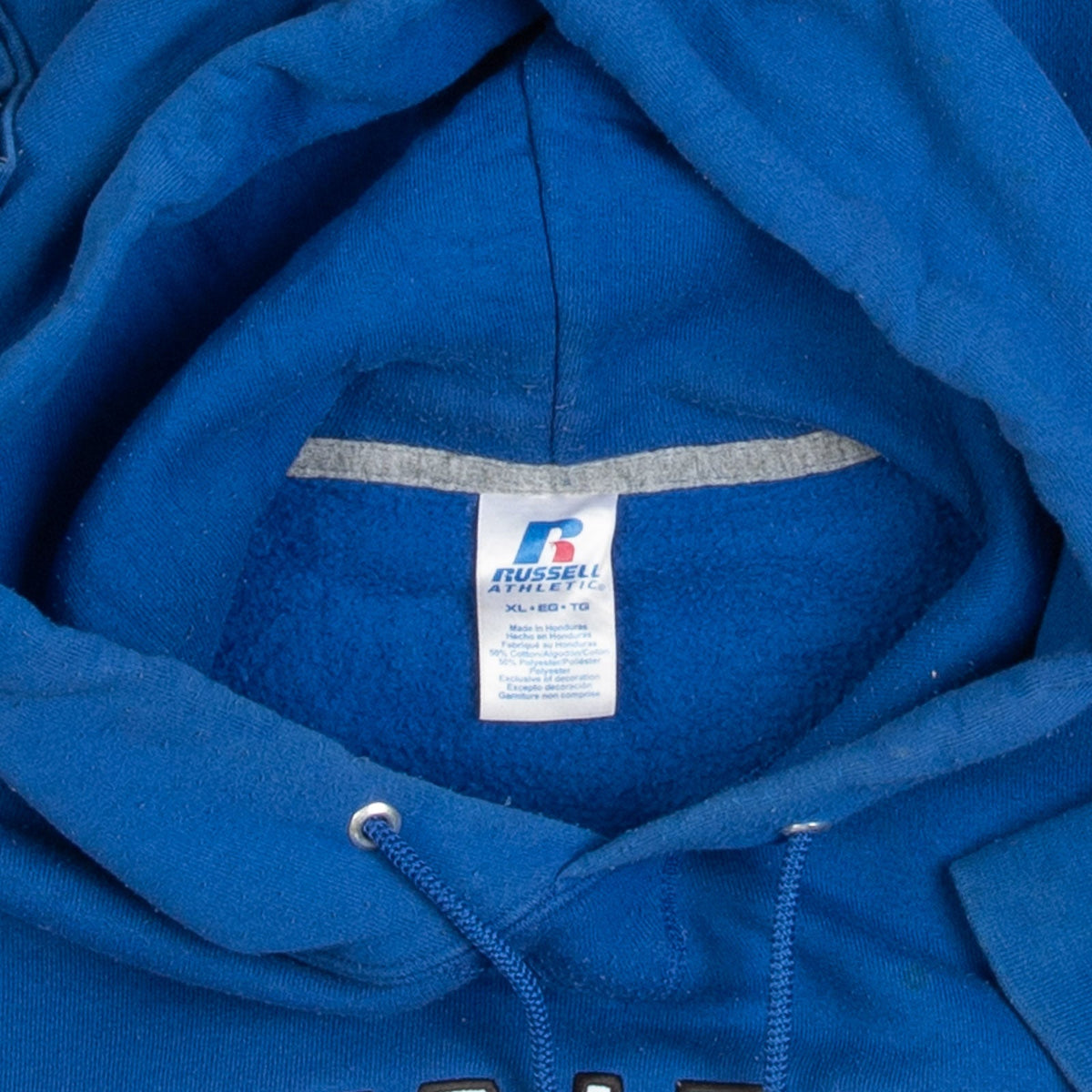 MEN'S VINTAGE RUSSELL ATHLETIC TUSCARORA ATHLETICS HOODED SWEATSHIRT - X-LARGE