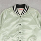 MEN'S VINTAGE 1990S SEAMLESS GUTTERING SATIN BOMBER JACKET - LARGE