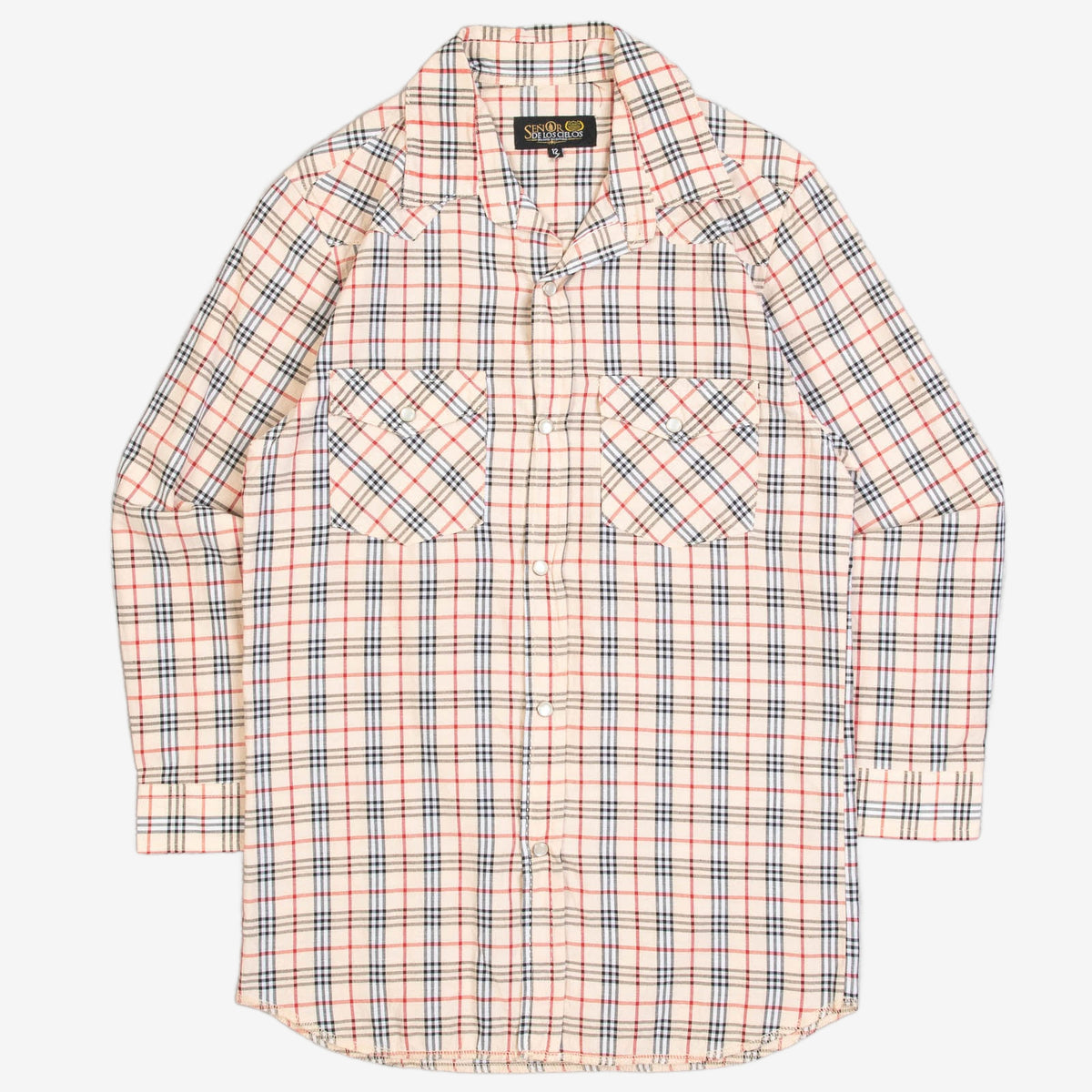 WOMEN'S VINTAGE 1990S CHECKED WESTERN SHIRT - MEDIUM