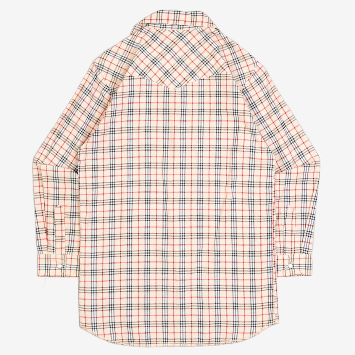 WOMEN'S VINTAGE 1990S CHECKED WESTERN SHIRT - MEDIUM