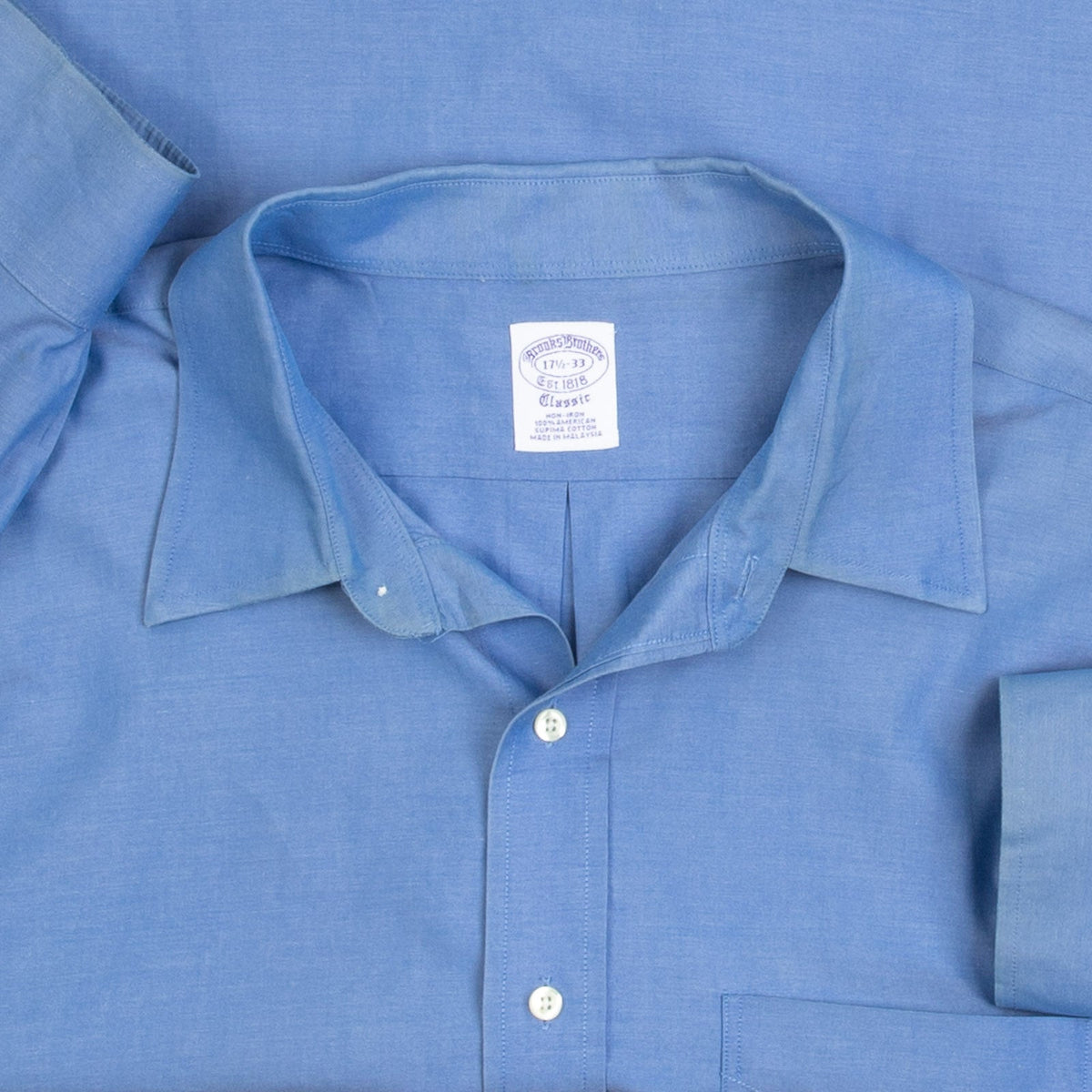 MEN'S VINTAGE 1990S BROOKS BROTHERS LONG SLEEVE SHIRT - XX-LARGE