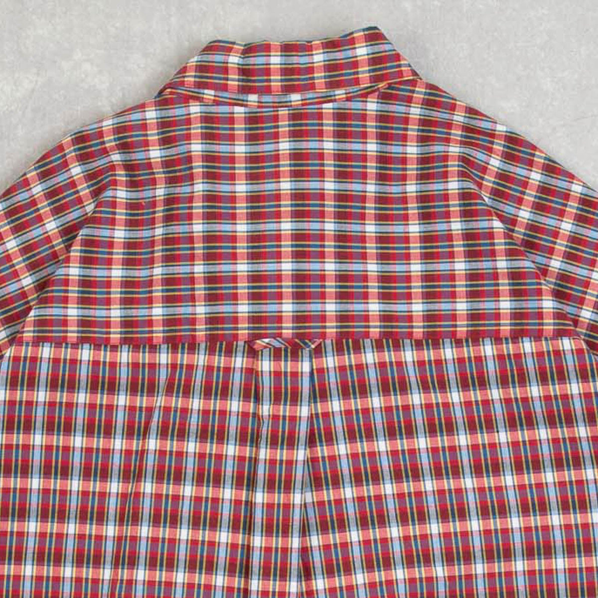 MEN'S VINTAGE 1990S RALPH LAUREN CHECKED SHORT SLEEVE SHIRT - LARGE