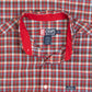 MEN'S VINTAGE 1990S RALPH LAUREN CHECKED SHORT SLEEVE SHIRT - LARGE