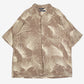 MEN'S VINTAGE 1990S NAUTICA HAWAIIAN SHORT SLEEVE PATTERNED SHIRT - XX-LARGE