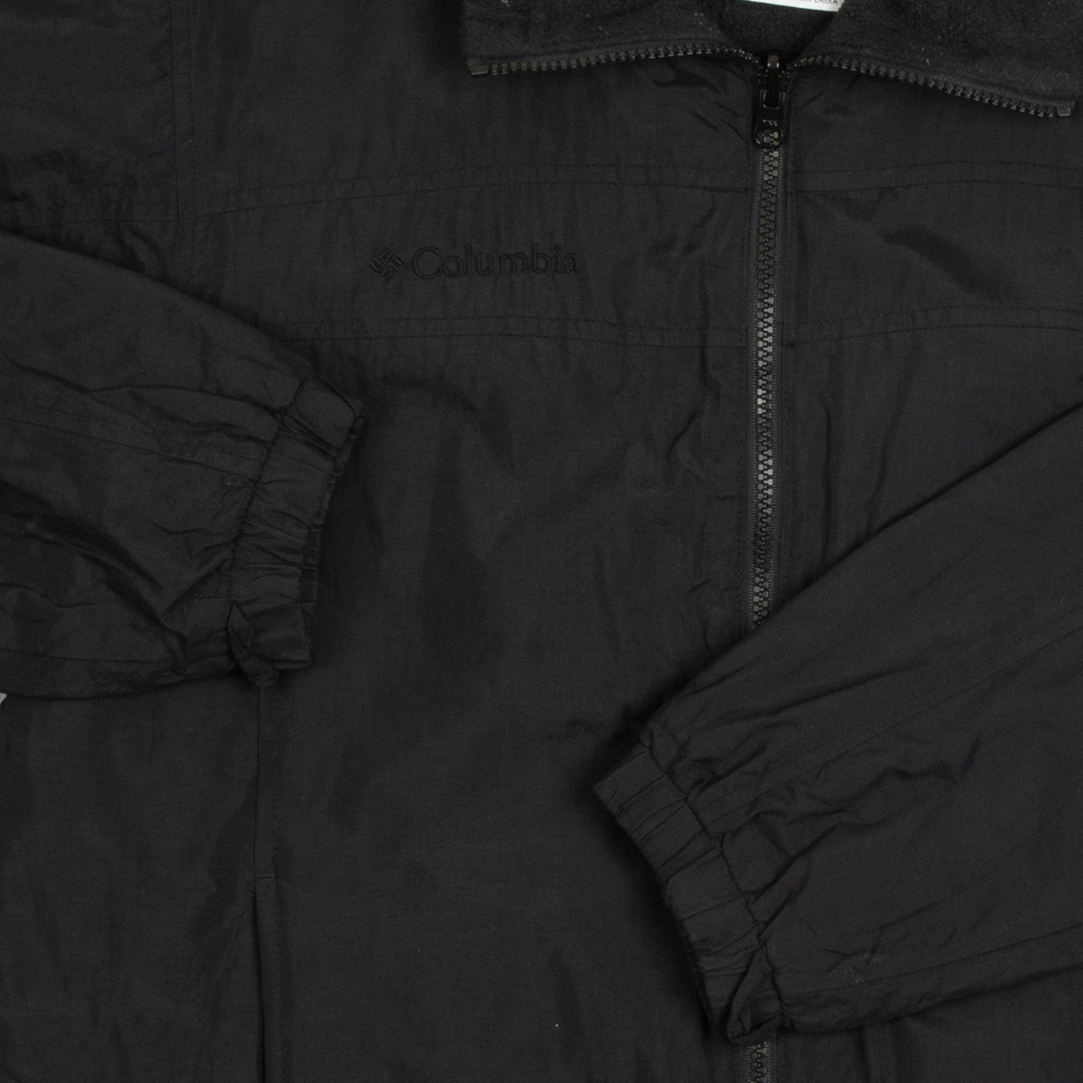 MEN'S VINTAGE 1990S COLUMBIA FLEECE LINED FULL ZIP JACKET - SMALL