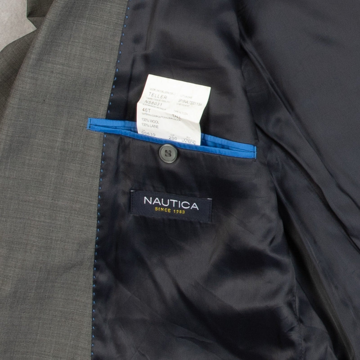 MEN'S VINTAGE NAUTICA BLAZER SUIT JACKET - MEDIUM