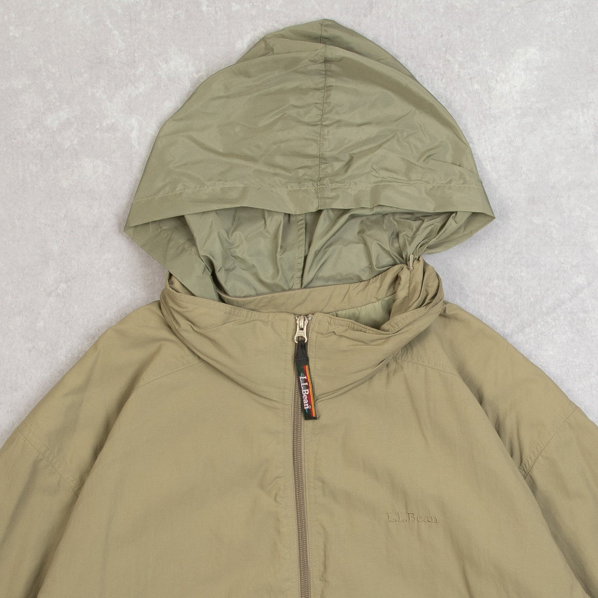 MEN'S VINTAGE 1990S L.L.BEAN HOODED FULL ZIP JACKET - LARGE