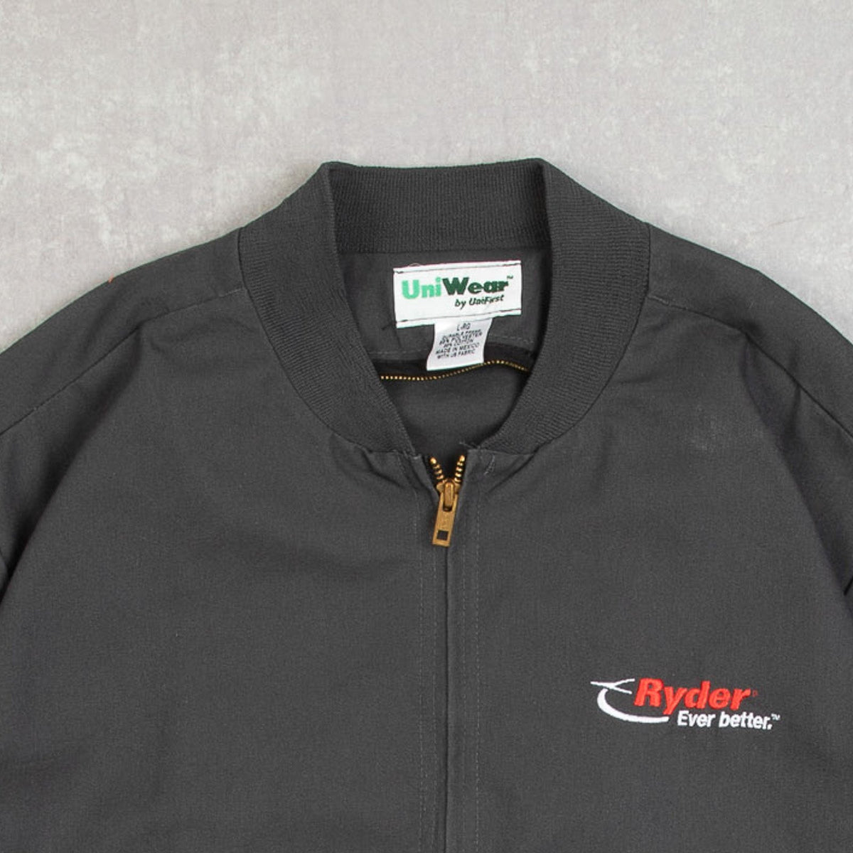 MEN'S VINTAGE RYDER WORKWEAR BOMBER JACKET - LARGE