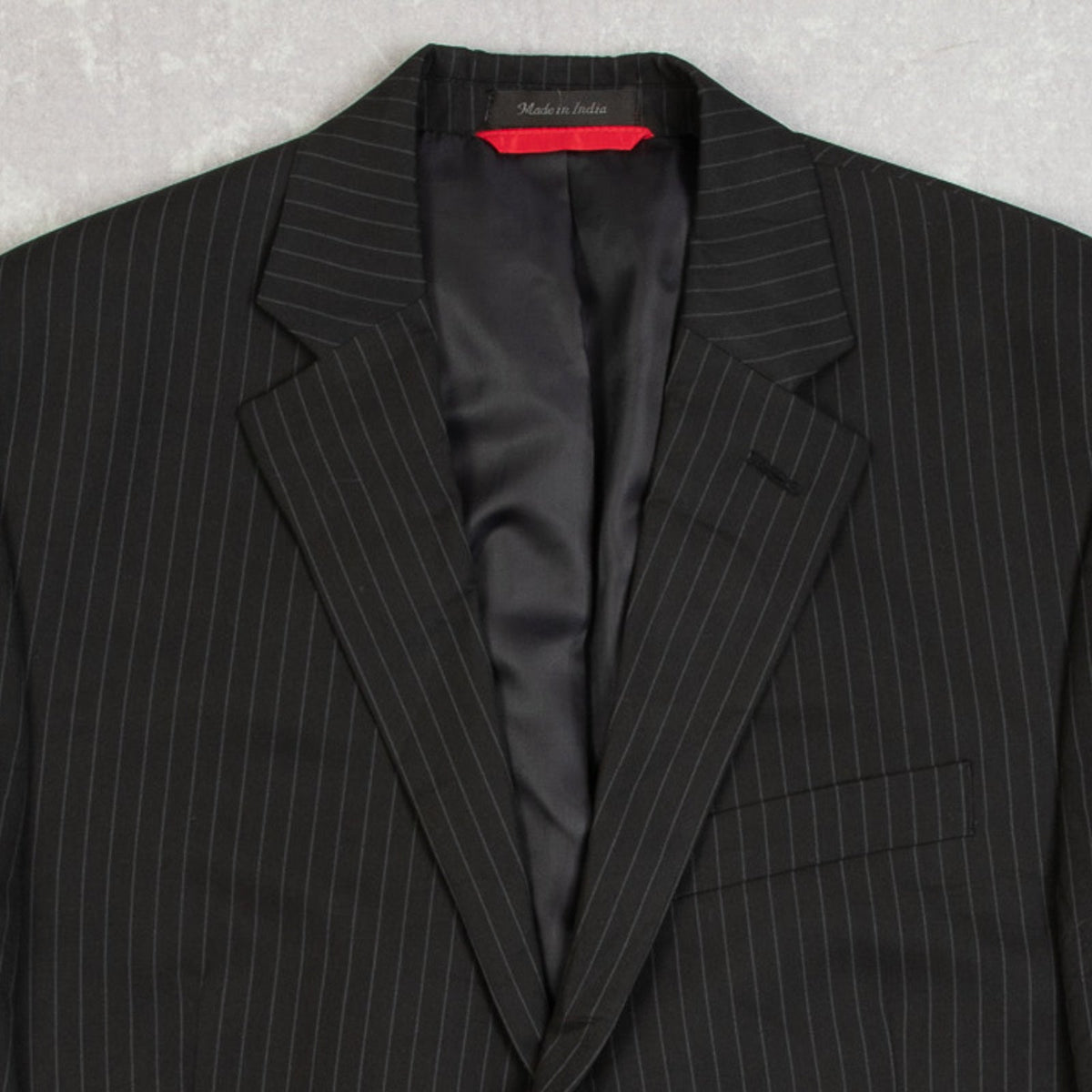 MEN'S VINTAGE 1990S CHAPS PINSTRIPE BLAZER SUIT JACKET - MEDIUM