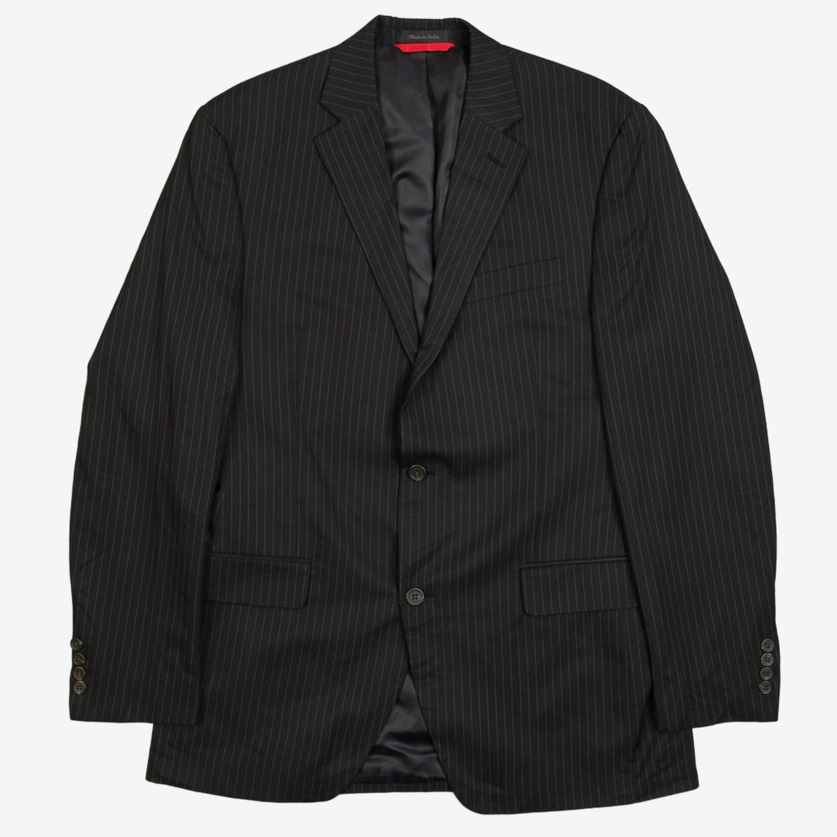 MEN'S VINTAGE 1990S CHAPS PINSTRIPE BLAZER SUIT JACKET - MEDIUM