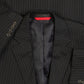 MEN'S VINTAGE 1990S CHAPS PINSTRIPE BLAZER SUIT JACKET - MEDIUM