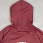 MEN'S VINTAGE 1980S HOODED STROUDSBURG HOCKEY QUARTER ZIP JACKET - LARGE
