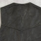 MEN'S VINTAGE 1990S LEATHER VEST JACKET - SMALL