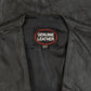 MEN'S VINTAGE 1990S LEATHER VEST JACKET - SMALL
